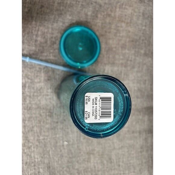 Starbucks Tumbler Teal Turquoise Diamond Design 24 Ounce Cold Cup 2015 - Picture 7 of 7